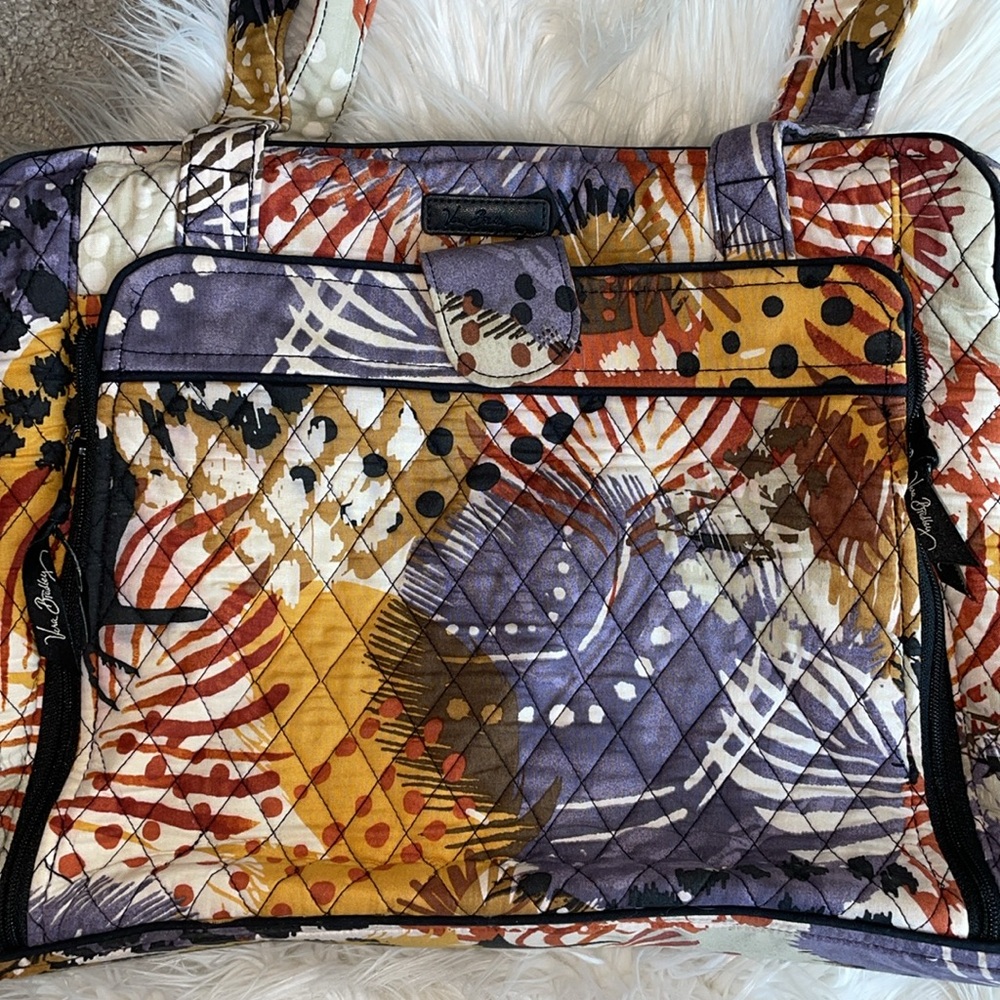 Vera Bradley Stroll Around Bag in Painted Feathers - Picture 2 of 16